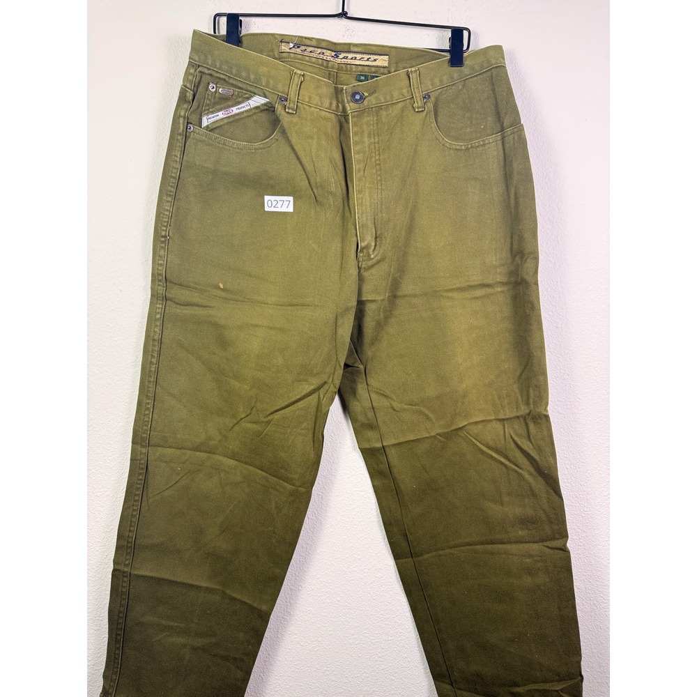 Paco Jeans Men's 36x 32 green Baggy Skater Baggy Streetwear Y2K Vintage Style - Picture 6 of 12